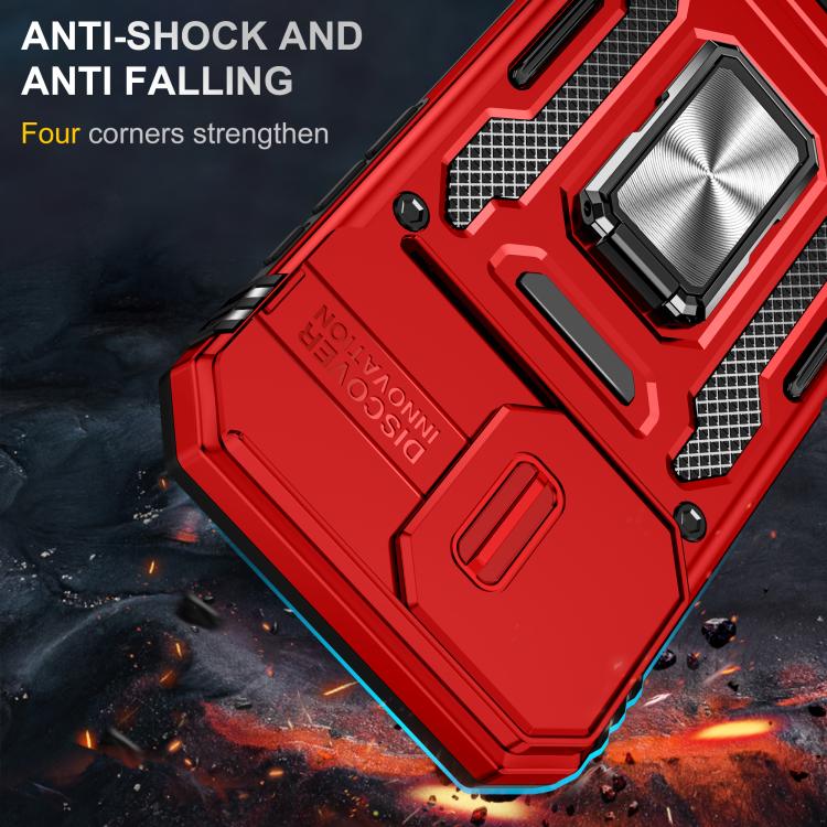 For iPhone 17 Armor PC + TPU Camera Shield Phone Case