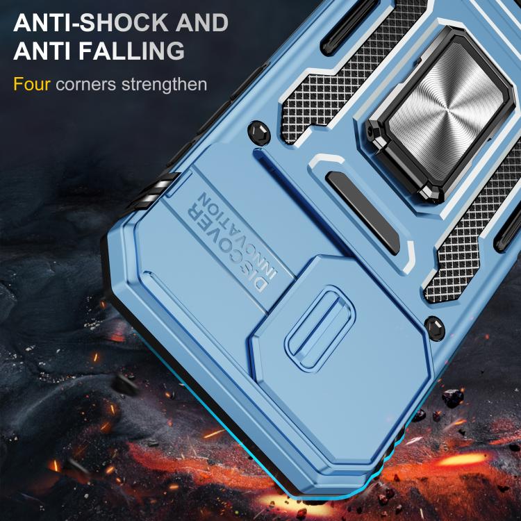 For iPhone 17 Armor PC + TPU Camera Shield Phone Case