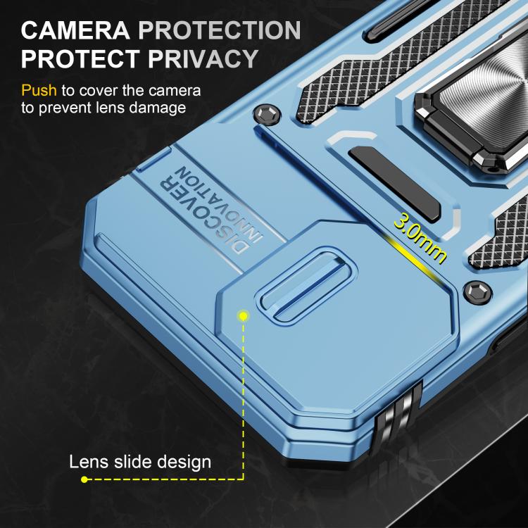 For iPhone 17 Armor PC + TPU Camera Shield Phone Case