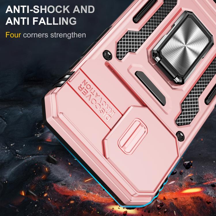 For iPhone 17 Armor PC + TPU Camera Shield Phone Case