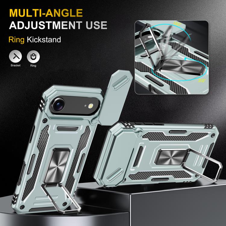 For iPhone Air Armor PC + TPU Camera Shield Phone Case
