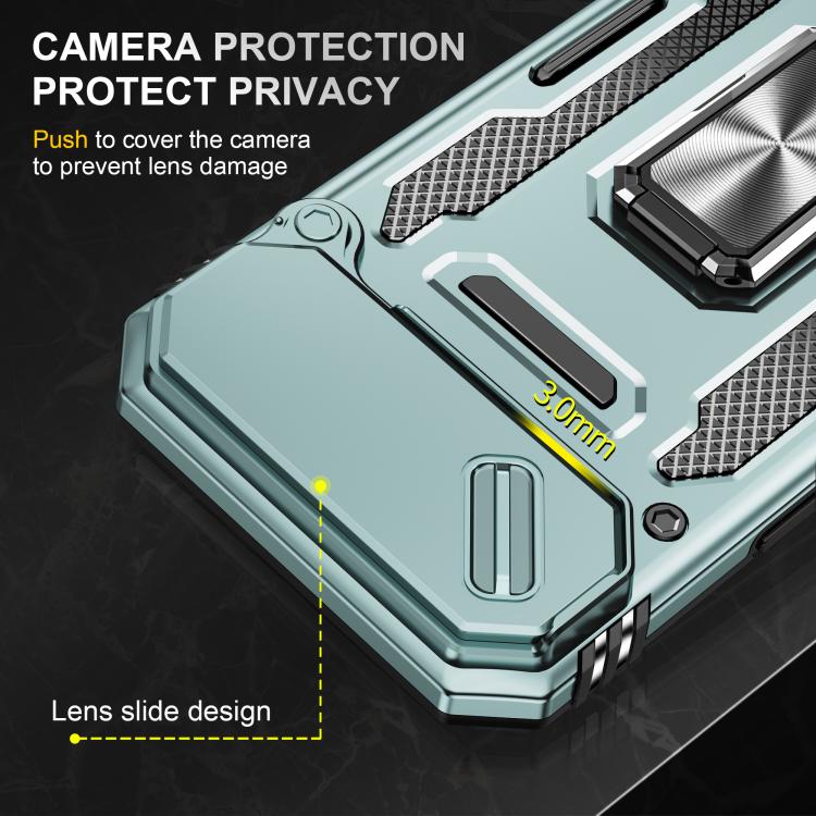 For iPhone Air Armor PC + TPU Camera Shield Phone Case