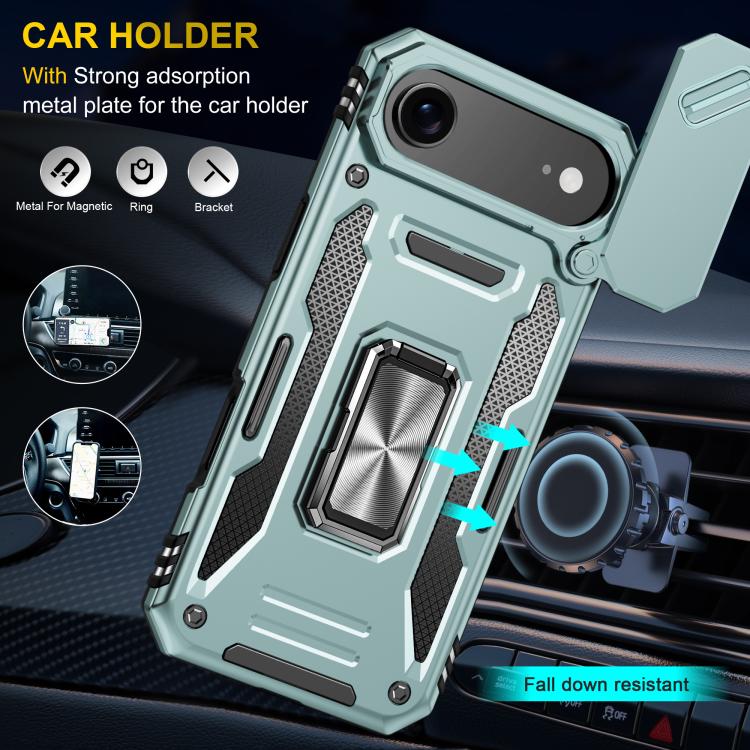 For iPhone Air Armor PC + TPU Camera Shield Phone Case