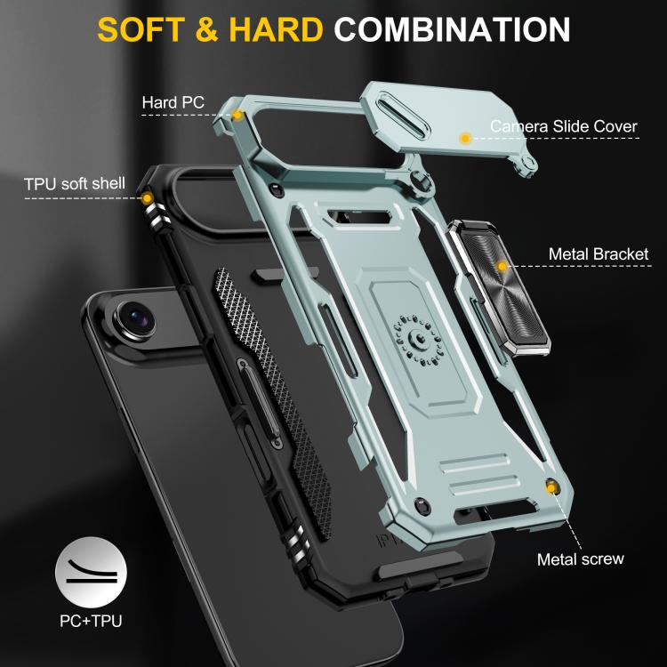 For iPhone Air Armor PC + TPU Camera Shield Phone Case
