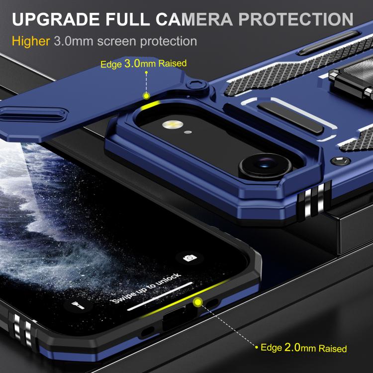 For iPhone Air Armor PC + TPU Camera Shield Phone Case