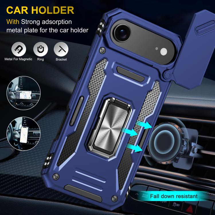 For iPhone Air Armor PC + TPU Camera Shield Phone Case