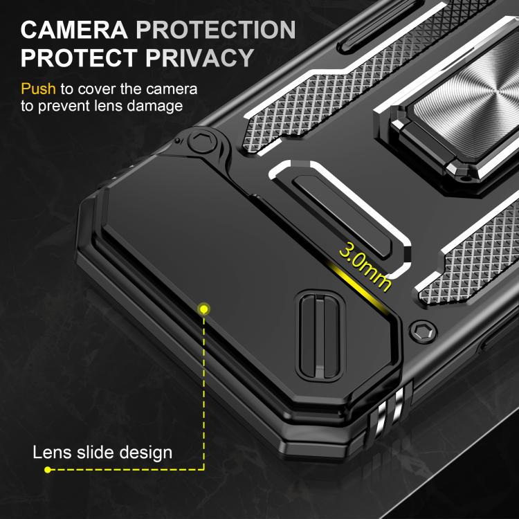For iPhone Air Armor PC + TPU Camera Shield Phone Case