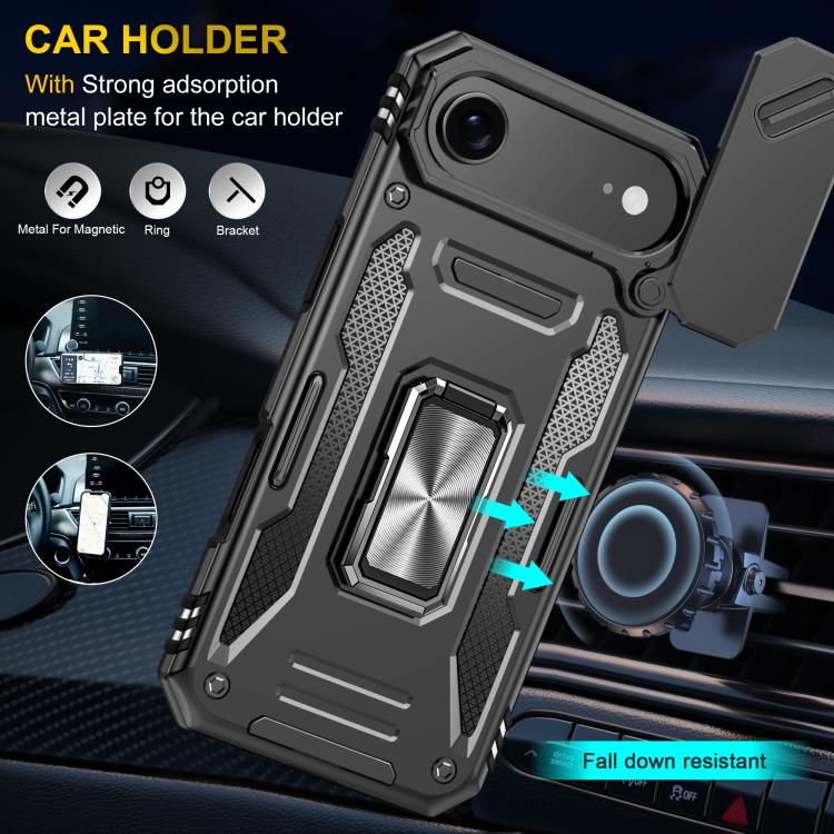 For iPhone Air Armor PC + TPU Camera Shield Phone Case