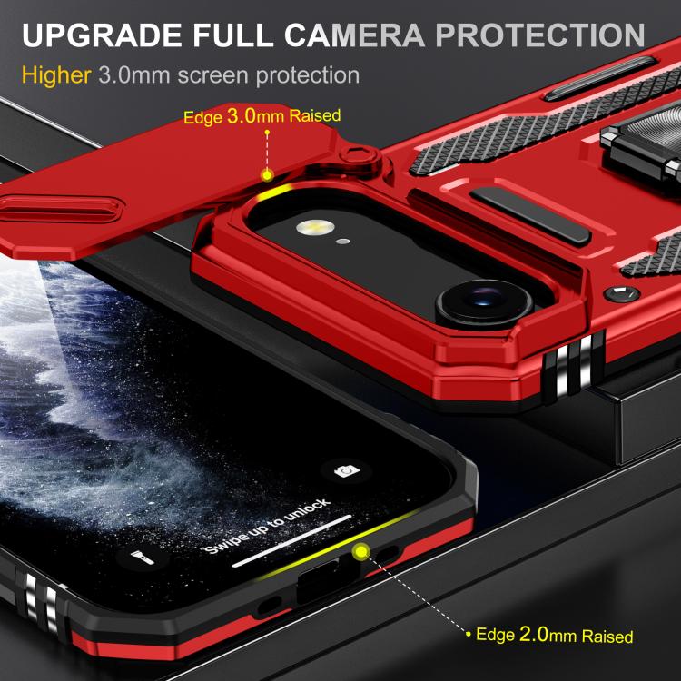 For iPhone Air Armor PC + TPU Camera Shield Phone Case