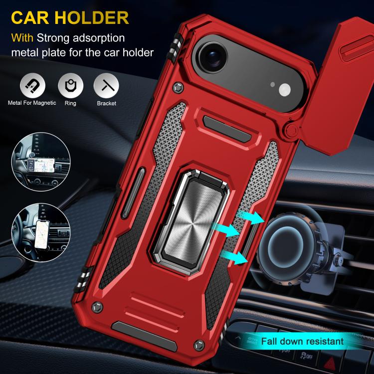 For iPhone Air Armor PC + TPU Camera Shield Phone Case