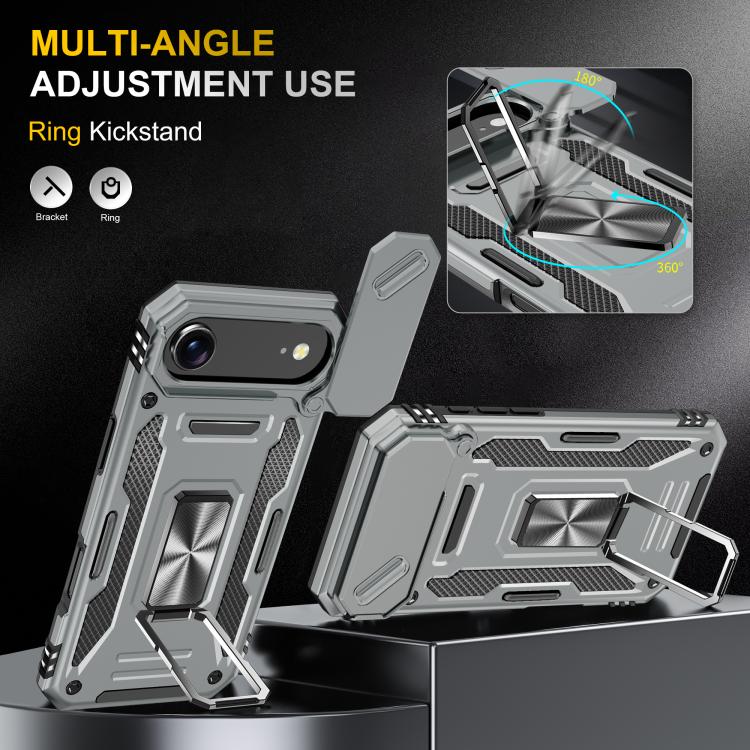 For iPhone Air Armor PC + TPU Camera Shield Phone Case
