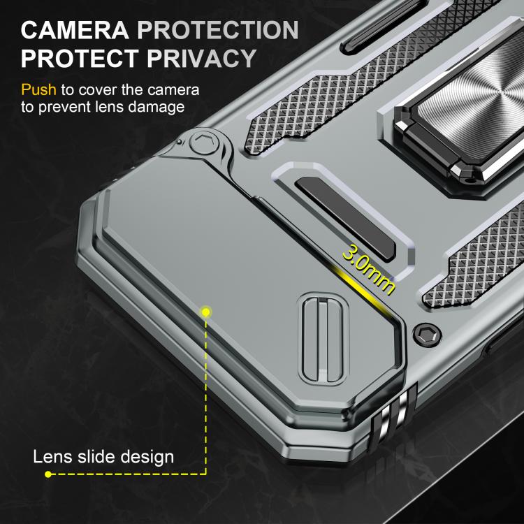 For iPhone Air Armor PC + TPU Camera Shield Phone Case