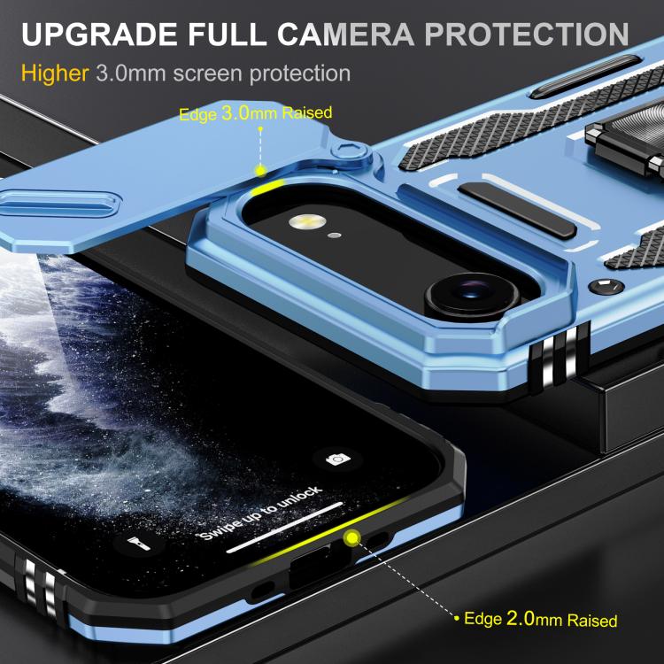 For iPhone Air Armor PC + TPU Camera Shield Phone Case