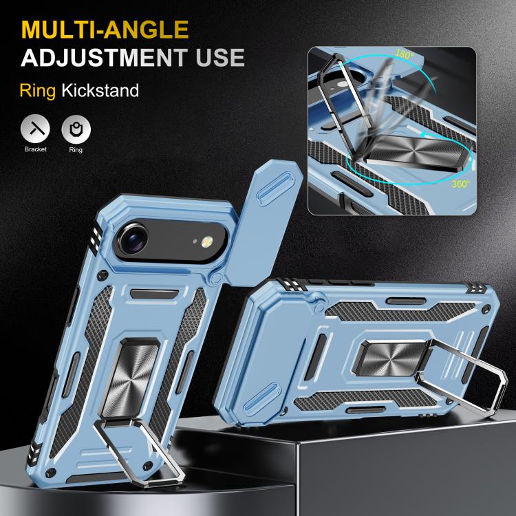 For iPhone Air Armor PC + TPU Camera Shield Phone Case