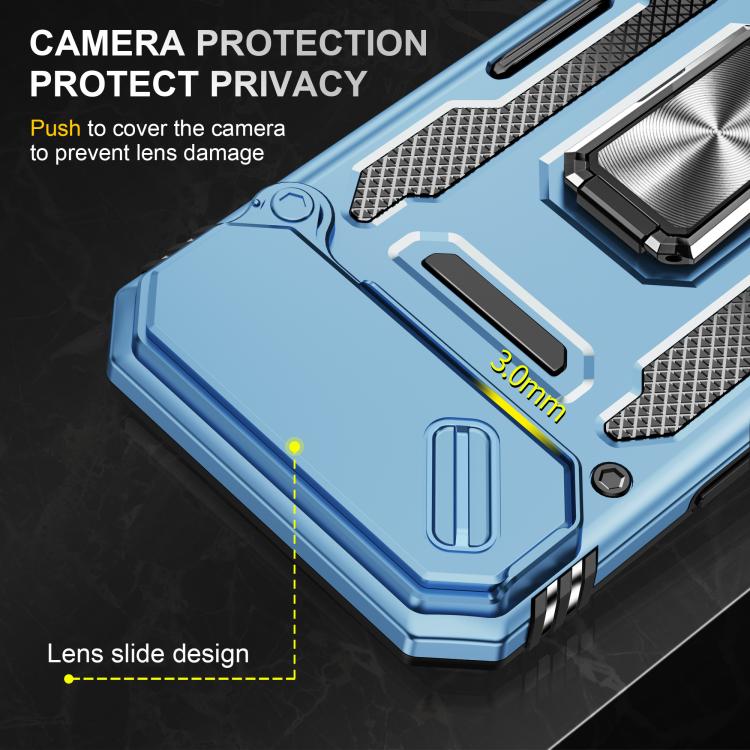 For iPhone Air Armor PC + TPU Camera Shield Phone Case