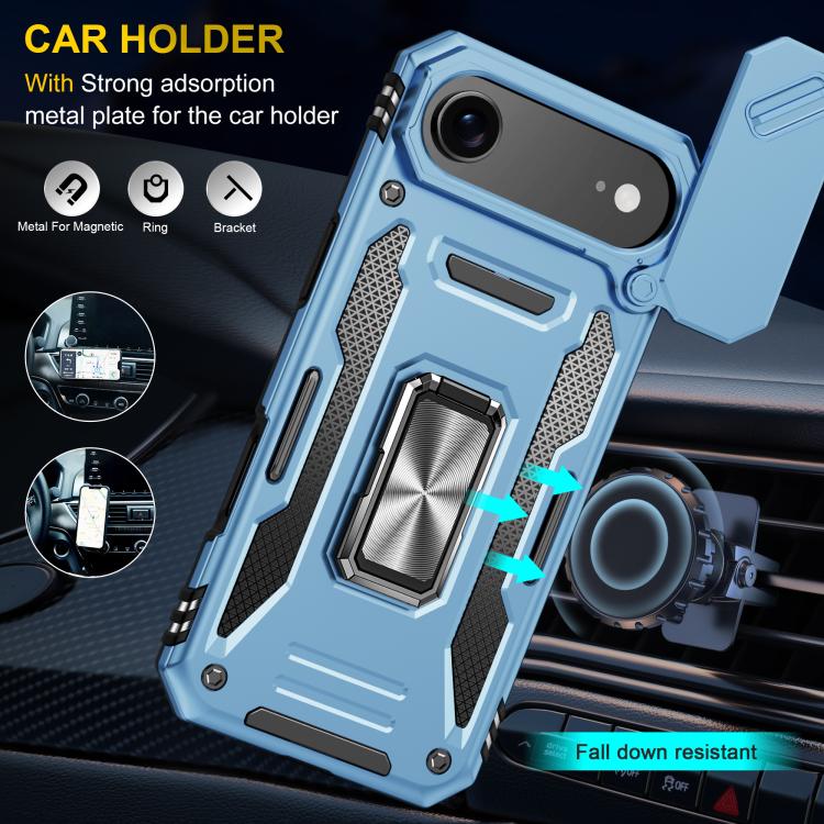 For iPhone Air Armor PC + TPU Camera Shield Phone Case