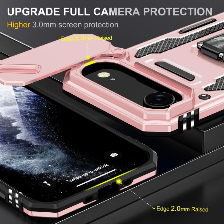 For iPhone Air Armor PC + TPU Camera Shield Phone Case
