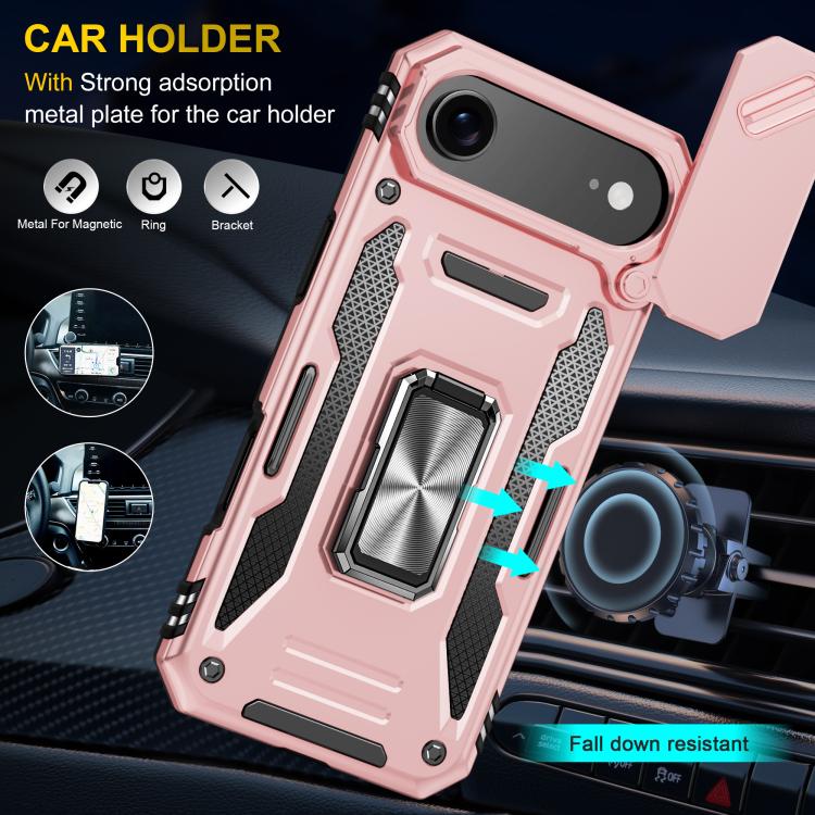 For iPhone Air Armor PC + TPU Camera Shield Phone Case