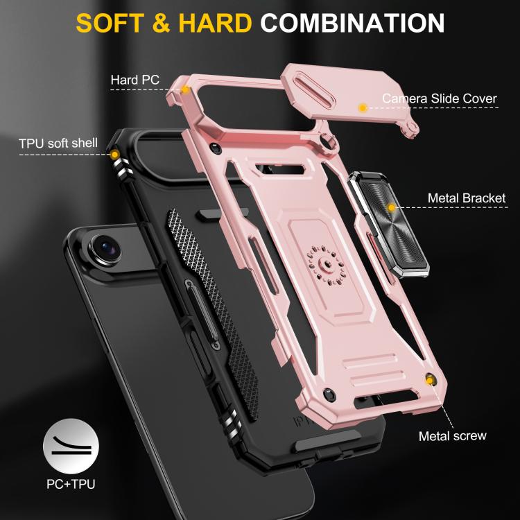 For iPhone Air Armor PC + TPU Camera Shield Phone Case