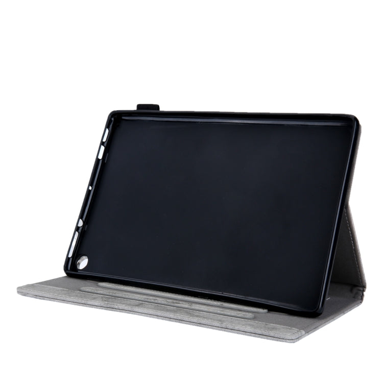 For Amazon Fire Max 11 2023 Cloth Texture Leather Smart Tablet Case