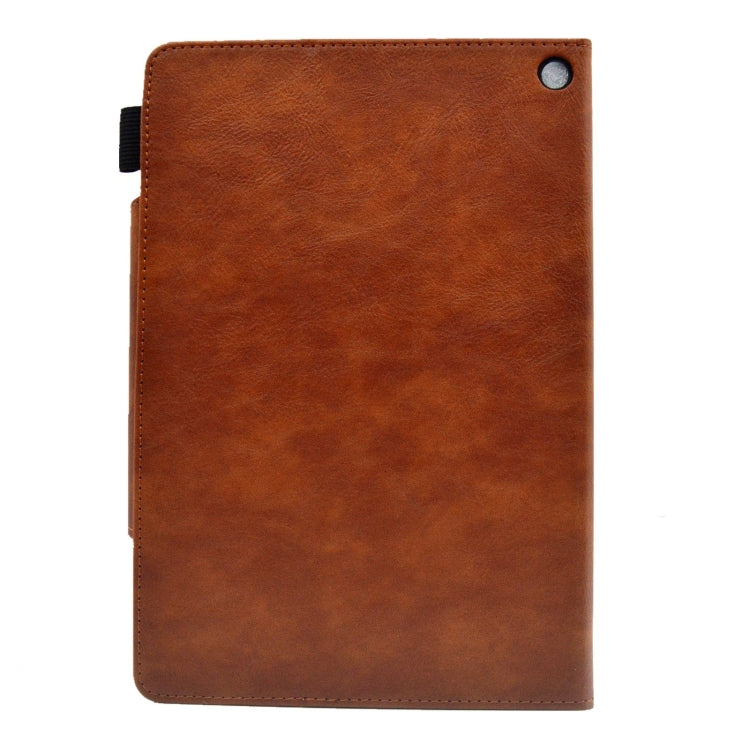 For Amazon Fire Max 11 2023 Suede Cross Texture Magnetic Clasp Leather Tablet Case