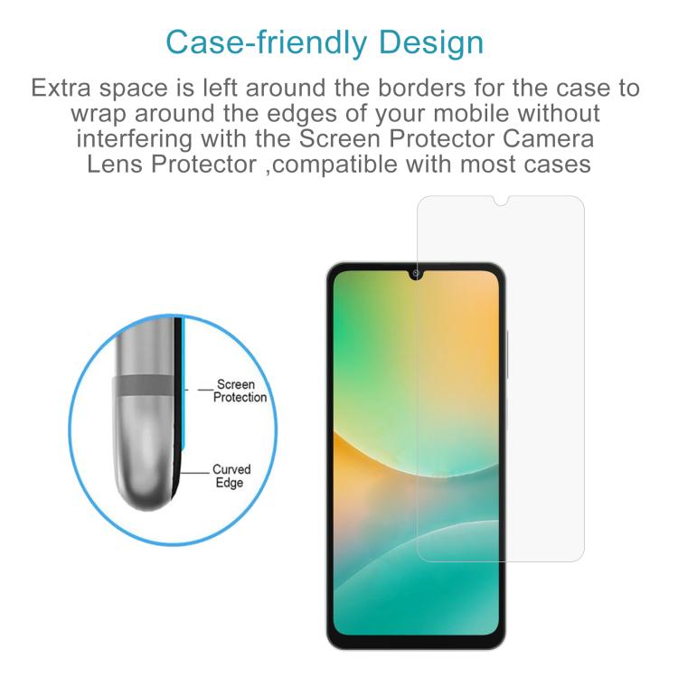 For Samsung Galaxy M06 5G 50pcs 0.26mm 9H 2.5D Tempered Glass Film