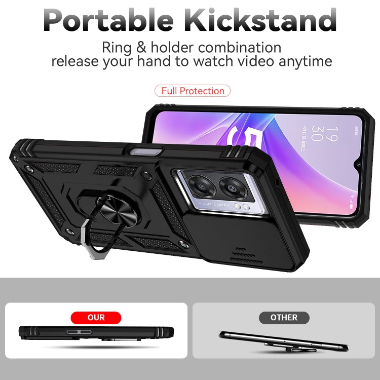 For OPPO A57 Sliding Camshield Holder Phone Case