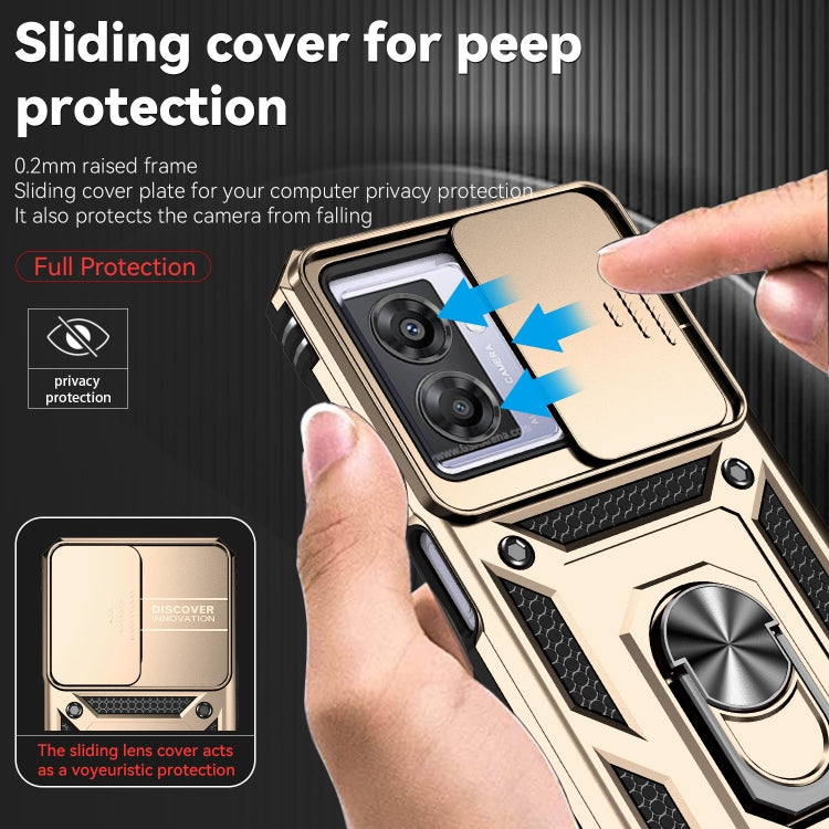 For OPPO A57 Sliding Camshield Holder Phone Case