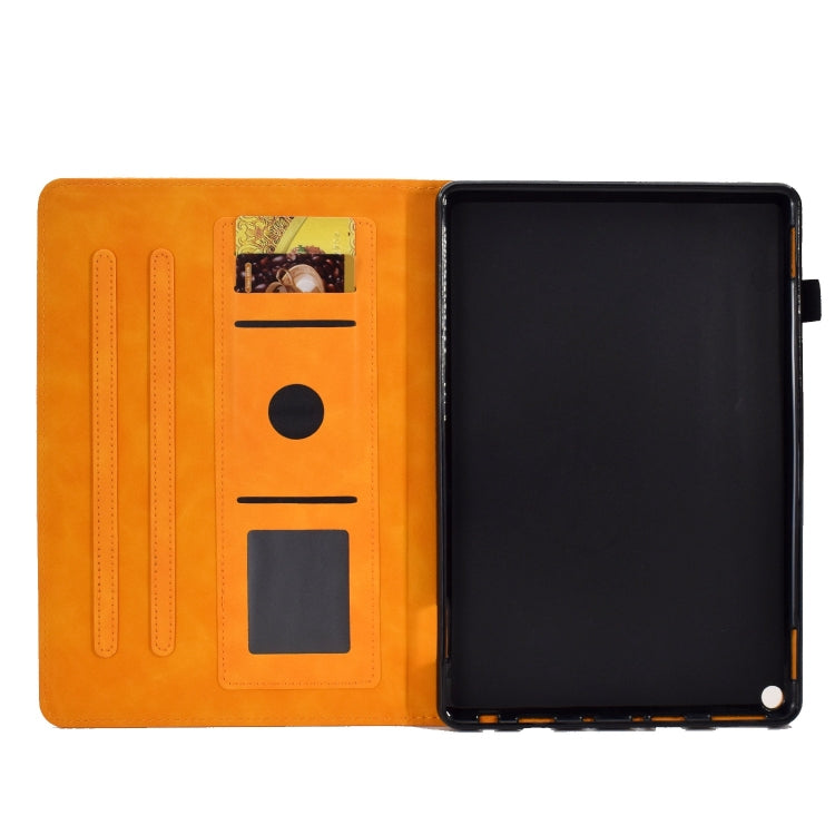 For Amazon Fire Max 11 2023 Embossed Smile Flip Smart Leather Tablet Case