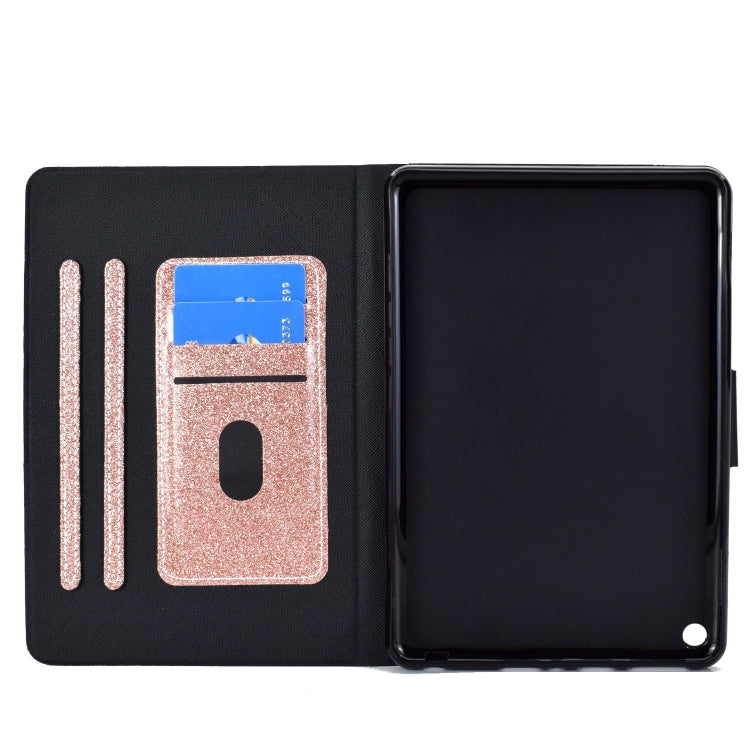 For Amazon Fire Max 11 2023 Glitter Powder Smart Leather Tablet Case