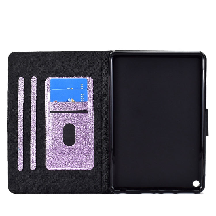 For Amazon Fire Max 11 2023 Glitter Powder Smart Leather Tablet Case
