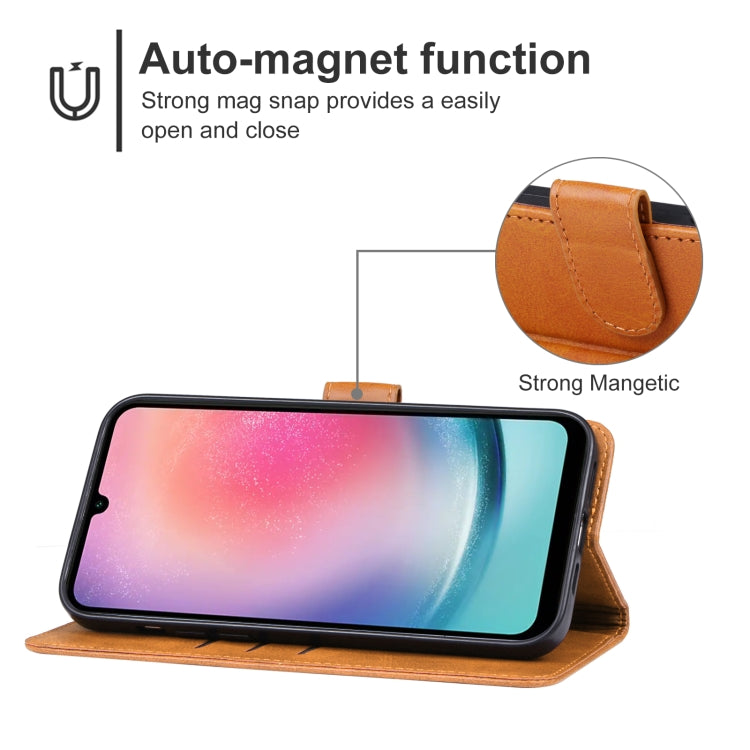For Samsung Galaxy A25 5G Leather Phone Case