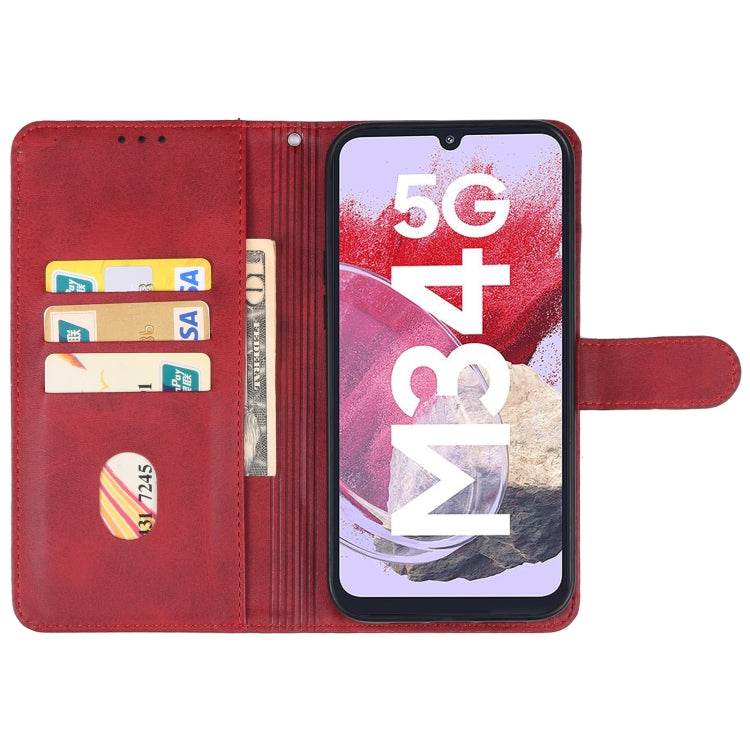 For Samsung Galaxy M34 5G Leather Phone Case