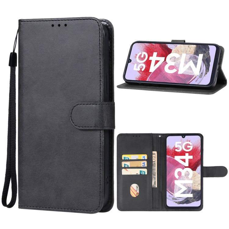 For Samsung Galaxy M34 5G Leather Phone Case