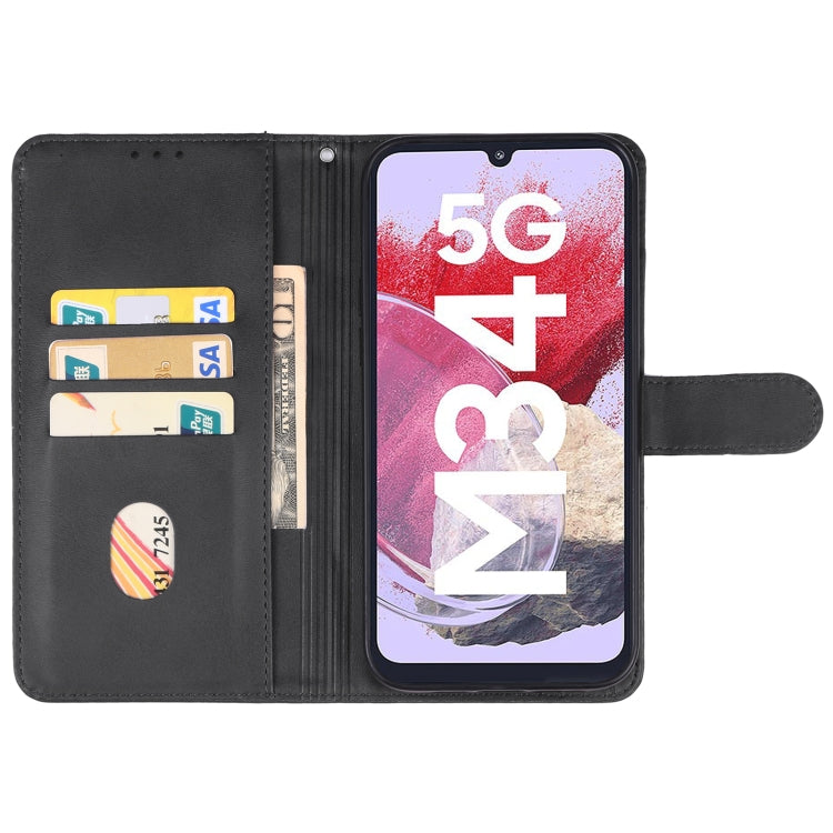 For Samsung Galaxy M34 5G Leather Phone Case