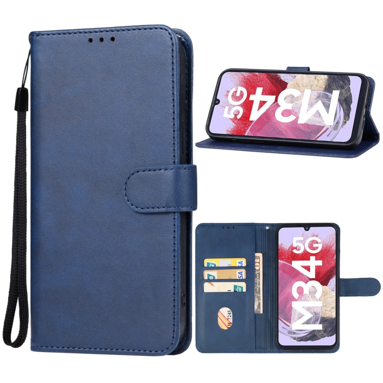 For Samsung Galaxy M34 5G Leather Phone Case