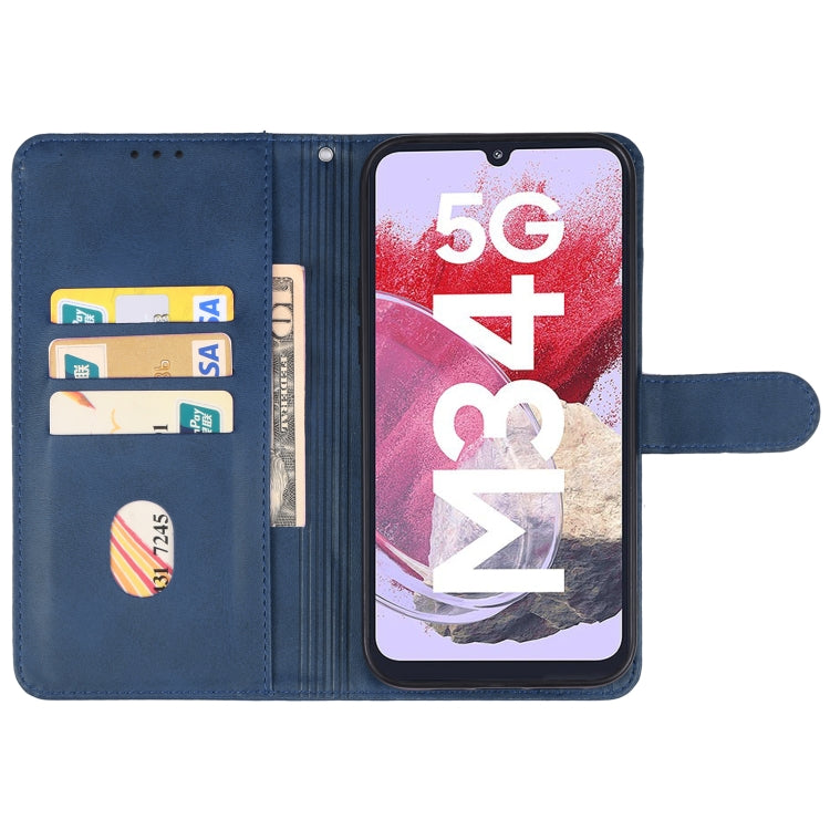 For Samsung Galaxy M34 5G Leather Phone Case