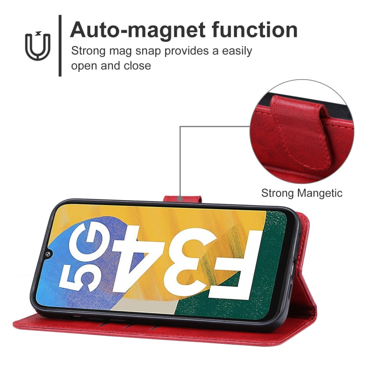 For Samsung Galaxy F34 Leather Phone Case