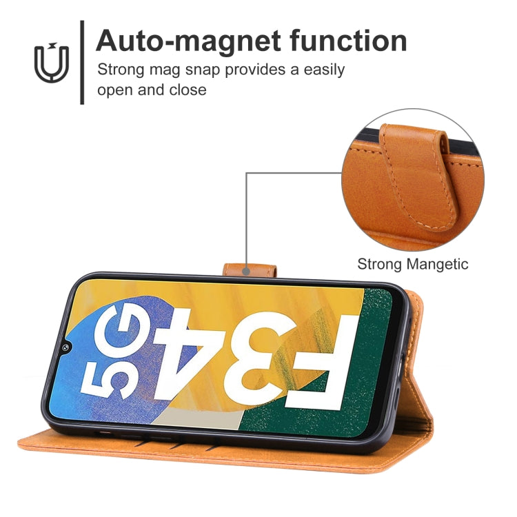 For Samsung Galaxy F34 Leather Phone Case