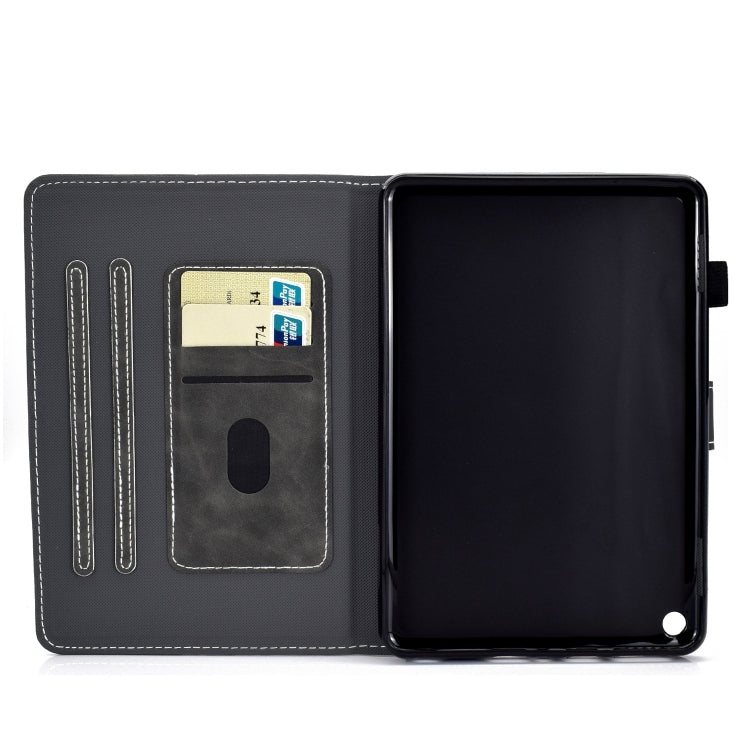 For Amazon Fire Max 11 2023 Cowhide Texture Smart Leather Tablet Case