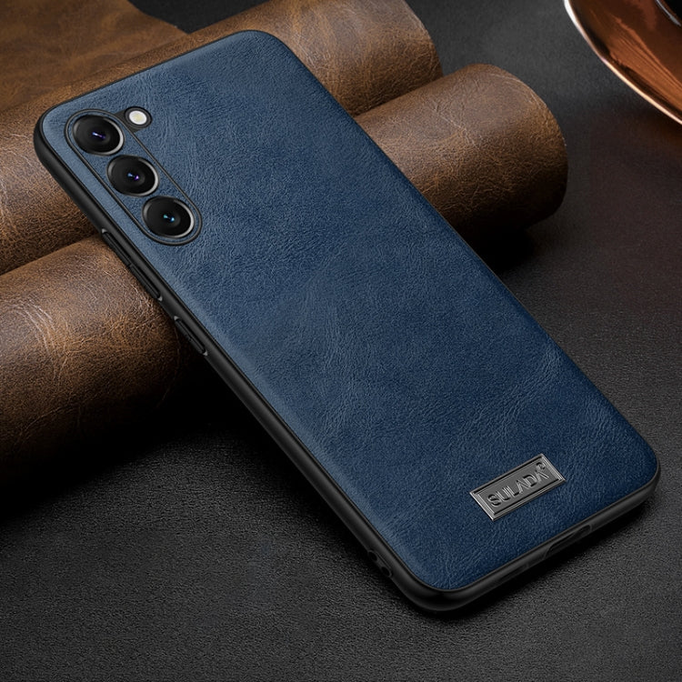 For Samsung Galaxy S25 5G SULADA Shockproof TPU Hybrid Handmade Leather Phone Case