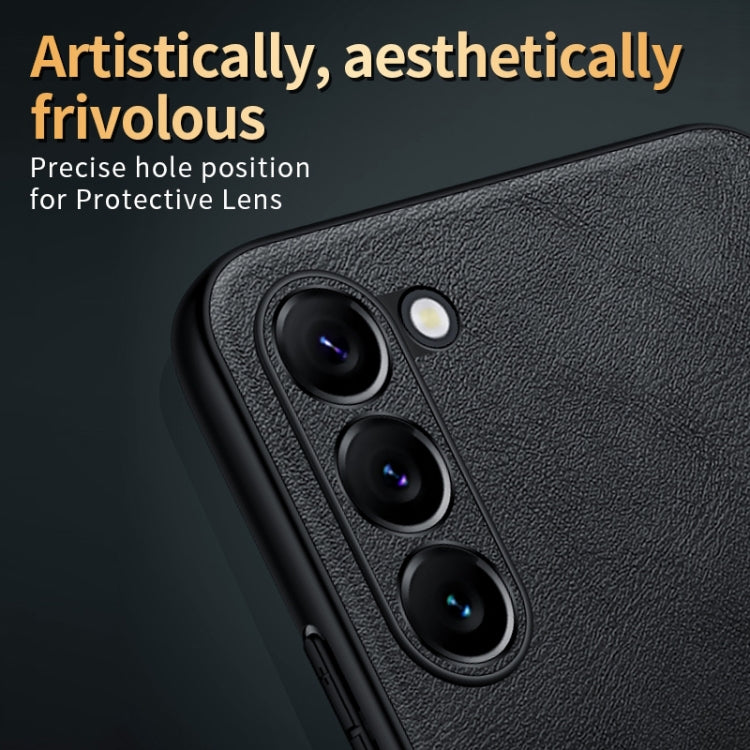 For Samsung Galaxy S25 Ultra 5G SULADA Shockproof TPU Hybrid Handmade Leather Phone Case