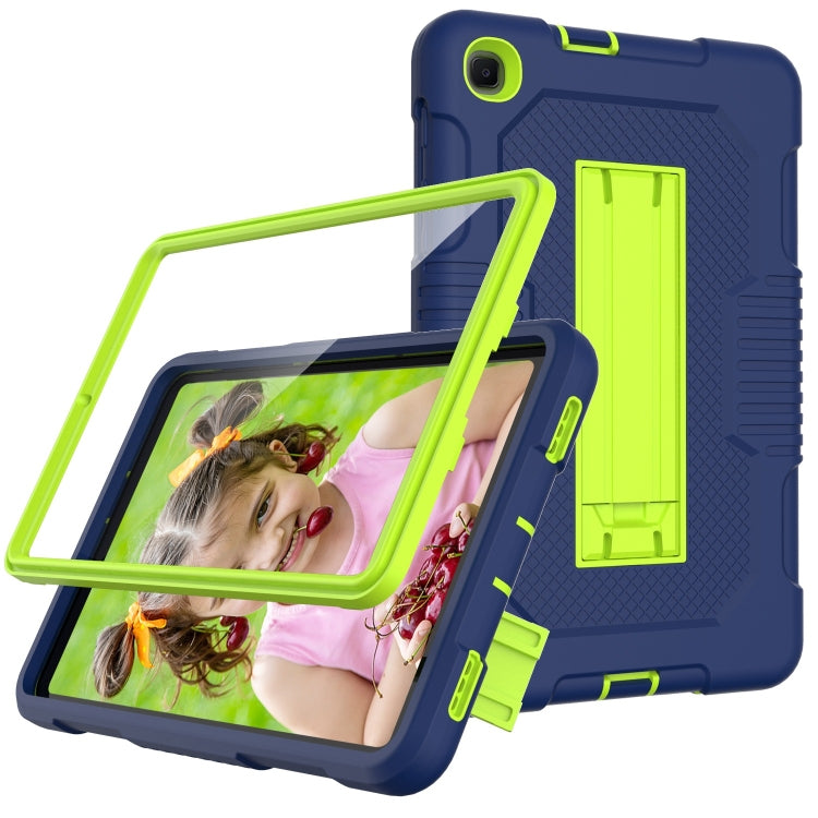 For Samsung Galaxy A 8.4 T307 Contrast Color Robot B2 Silicone Hybrid PC Tablet Case with Holder