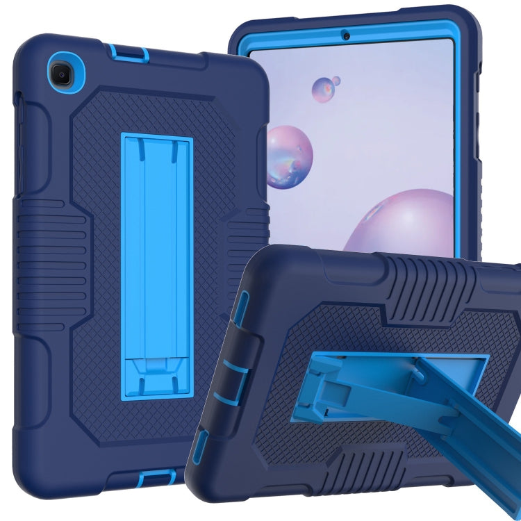 For Samsung Galaxy A 8.4 T307 Contrast Color Robot B2 Silicone Hybrid PC Tablet Case with Holder