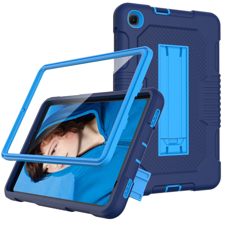 For Samsung Galaxy A 8.4 T307 Contrast Color Robot B2 Silicone Hybrid PC Tablet Case with Holder