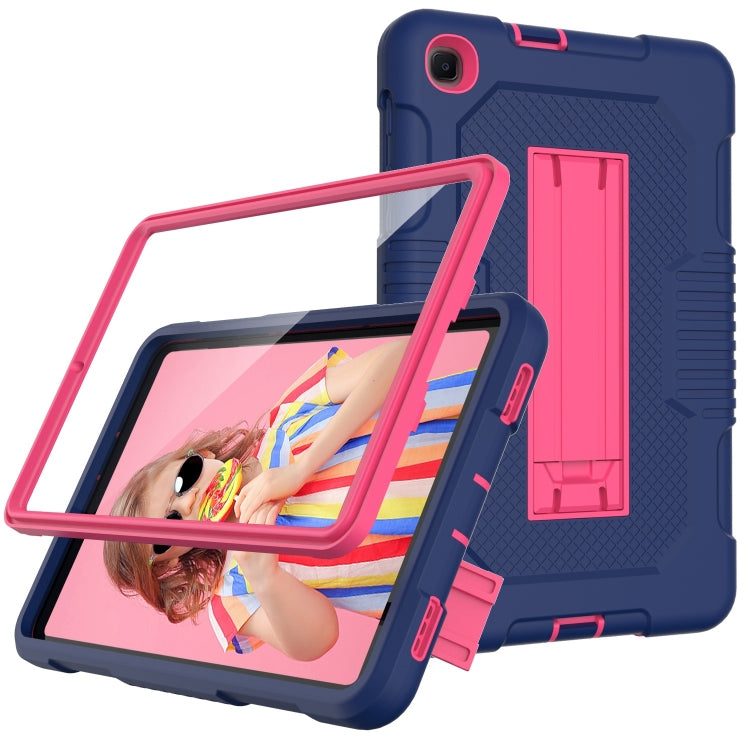 For Samsung Galaxy A 8.4 T307 Contrast Color Robot B2 Silicone Hybrid PC Tablet Case with Holder
