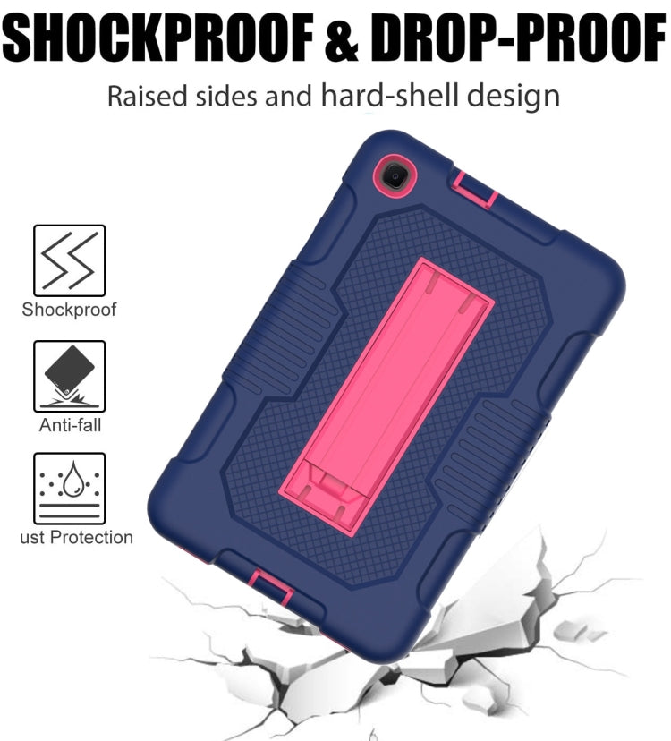For Samsung Galaxy A 8.4 T307 Contrast Color Robot B2 Silicone Hybrid PC Tablet Case with Holder