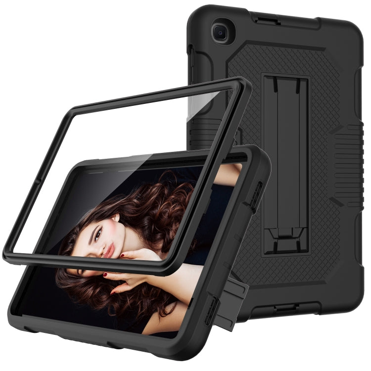 For Samsung Galaxy A 8.4 T307 Contrast Color Robot B2 Silicone Hybrid PC Tablet Case with Holder