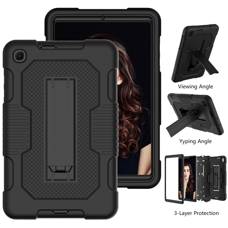 For Samsung Galaxy A 8.4 T307 Contrast Color Robot B2 Silicone Hybrid PC Tablet Case with Holder