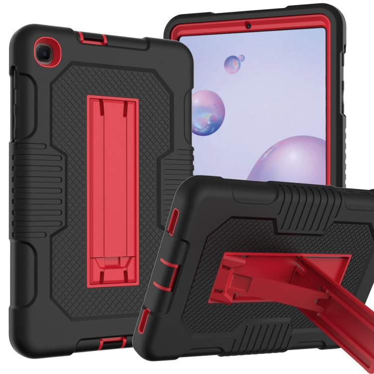 For Samsung Galaxy A 8.4 T307 Contrast Color Robot B2 Silicone Hybrid PC Tablet Case with Holder